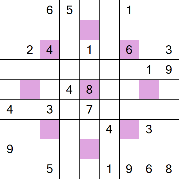 Asterisk Sudoku - Difficile