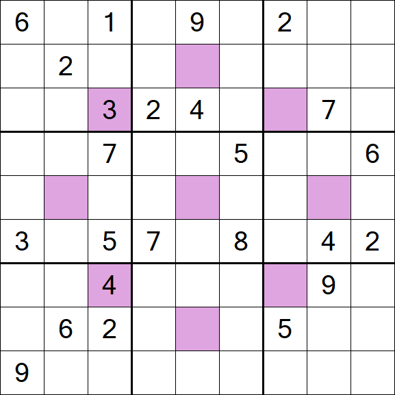 Asterisk Sudoku - Difícil