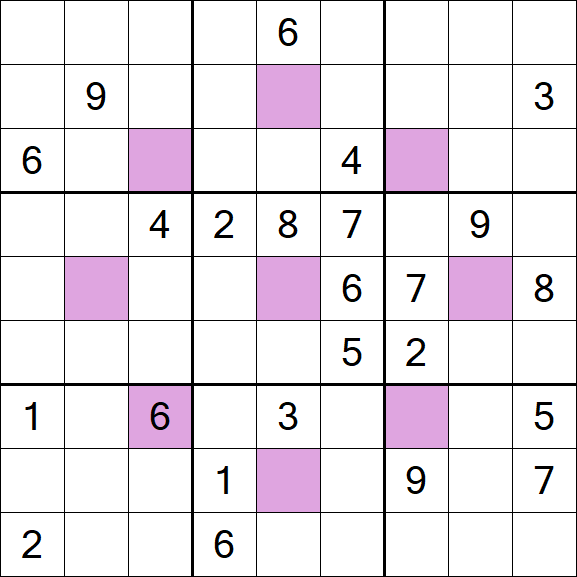 Asterisk Sudoku - Difficile