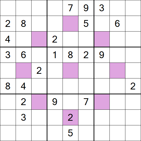 Asterisk Sudoku - Difficile