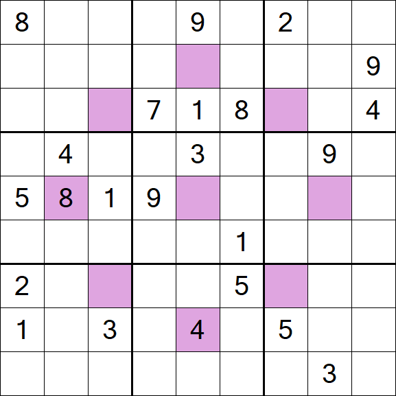 Asterisk Sudoku - Difficile