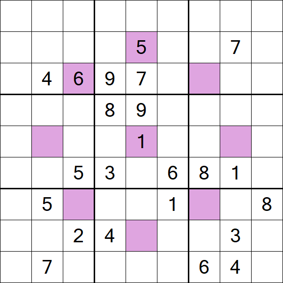 Asterisk Sudoku - Difficile