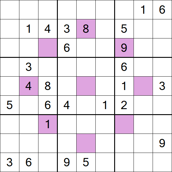 Asterisk Sudoku - Difficile