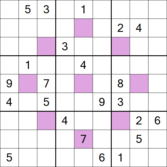 Asterisk Sudoku - Difícil