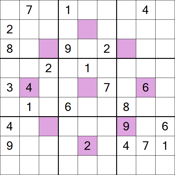 Asterisk Sudoku - Difficile