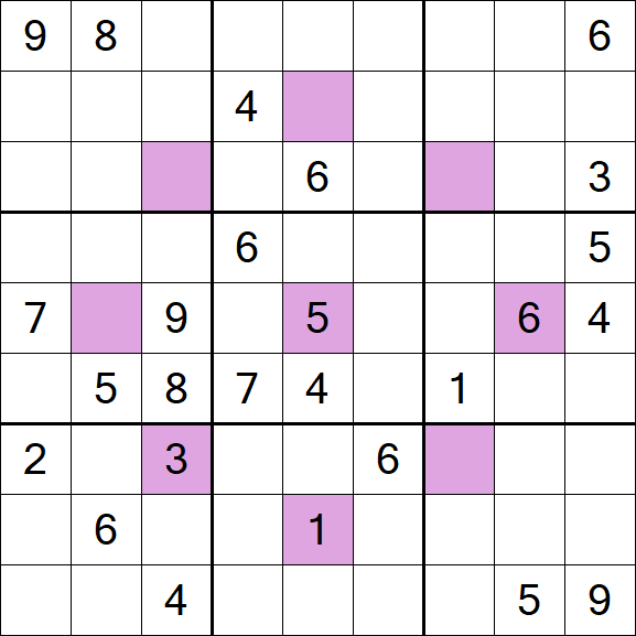 Asterisk Sudoku - Difícil
