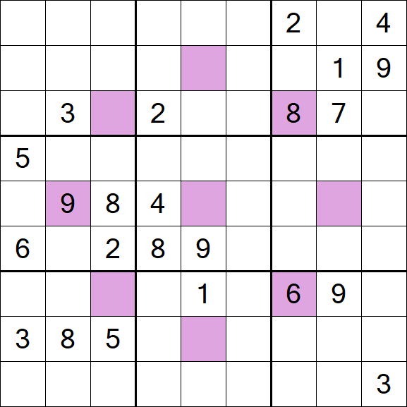 Asterisk Sudoku - Difícil