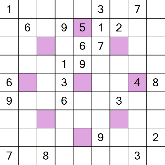 Asterisk Sudoku - Difícil