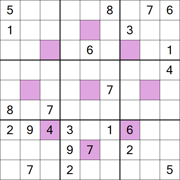 Asterisk Sudoku - Difícil
