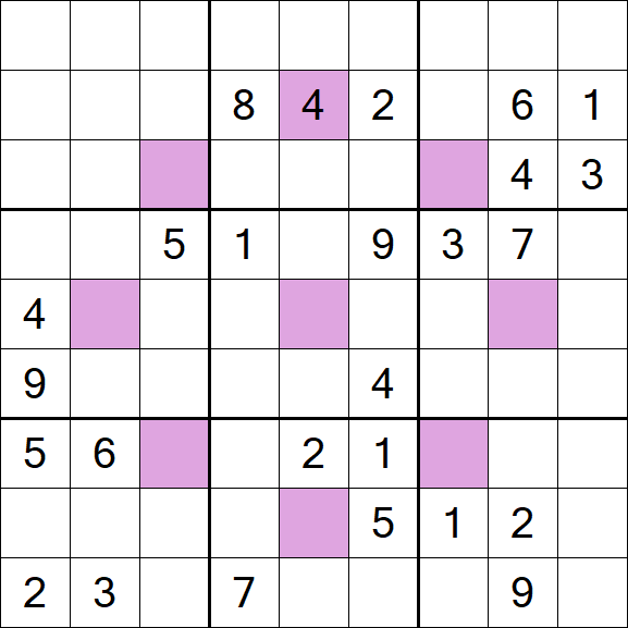Asterisk Sudoku - Schwierig