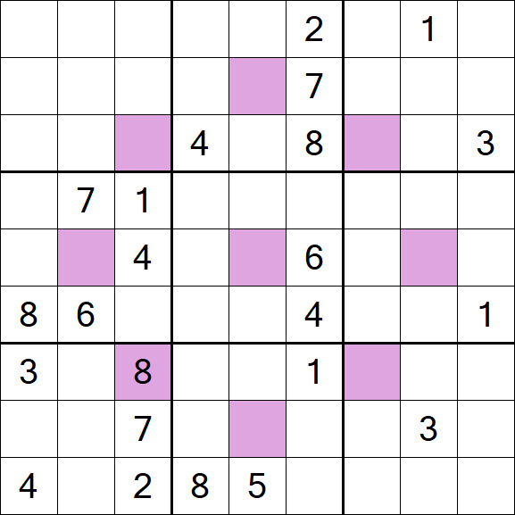 Asterisk Sudoku - Difícil