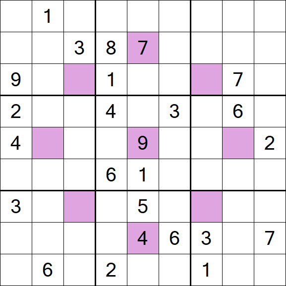 Asterisk Sudoku - Difícil