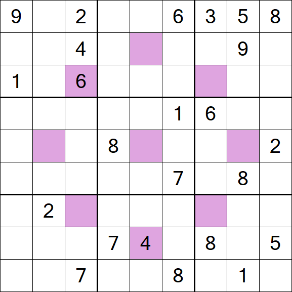 Asterisk Sudoku - Difícil