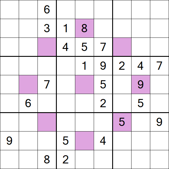 Asterisk Sudoku - Hard