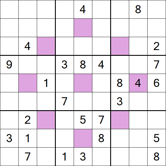 Asterisk Sudoku - Hard