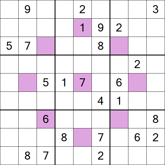 Asterisk Sudoku - Hard
