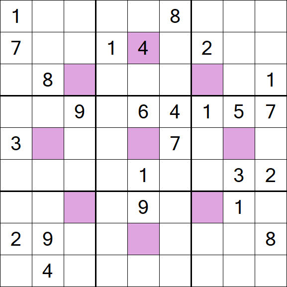 Asterisk Sudoku - Difícil