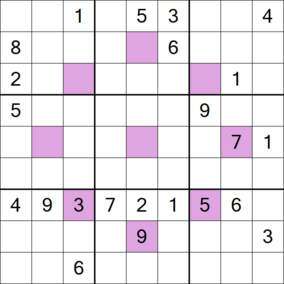 Asterisk Sudoku - Hard