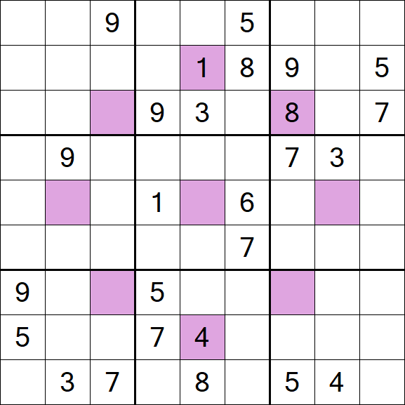 Asterisk Sudoku - Hard