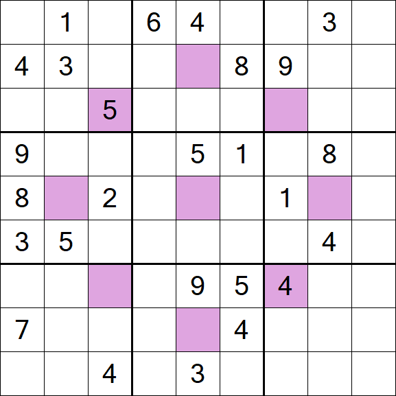 Asterisk Sudoku - Hard