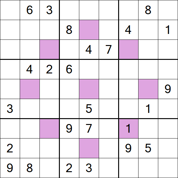 Asterisk Sudoku - Hard