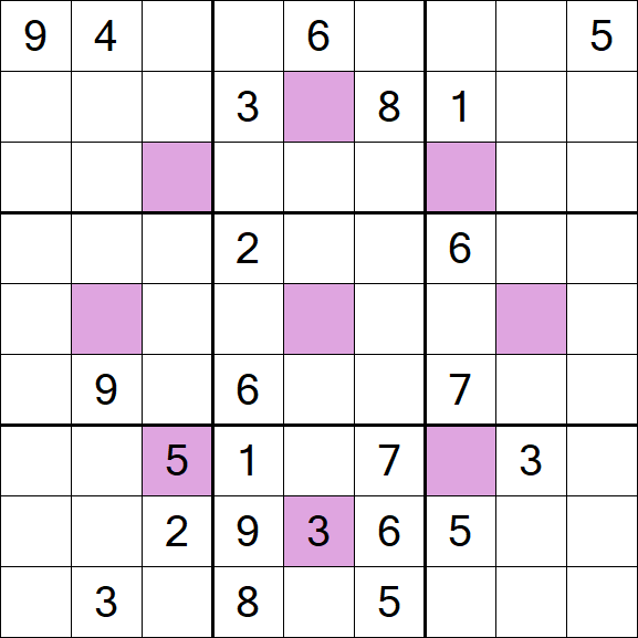 Asterisk Sudoku - Hard