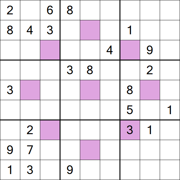 Asterisk Sudoku - Hard
