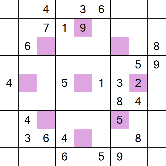Asterisk Sudoku - Difícil
