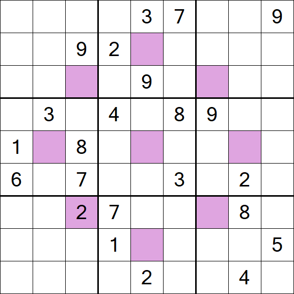 Asterisk Sudoku - Difícil