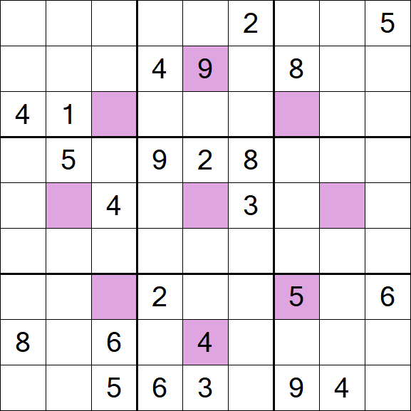 Asterisk Sudoku - Difícil