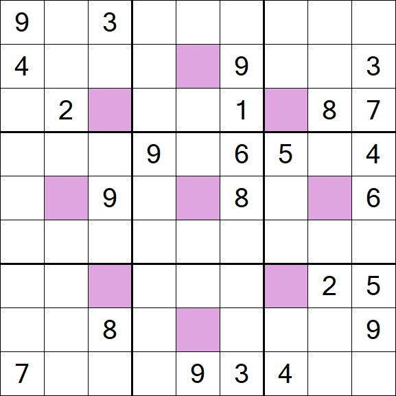 Asterisk Sudoku - Hard