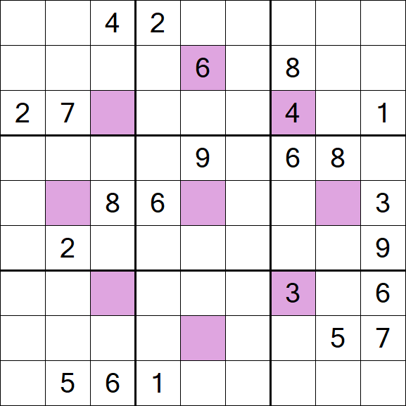 Asterisk Sudoku - Hard