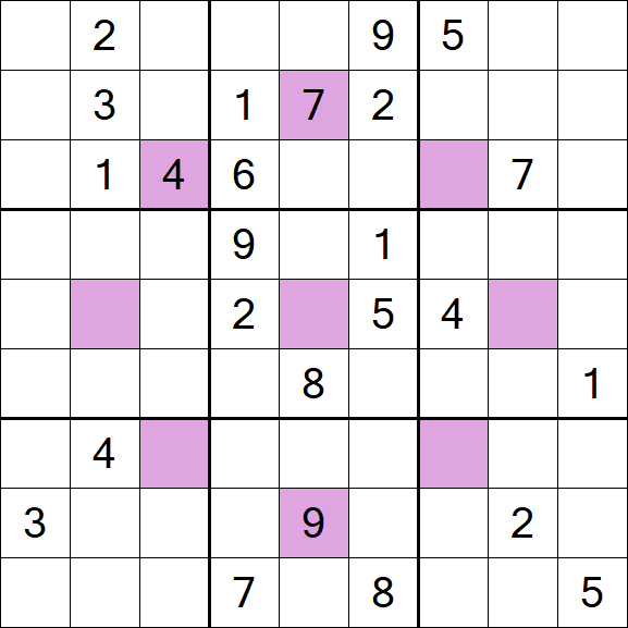 Asterisk Sudoku - Hard