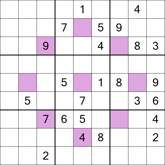 Asterisk Sudoku - Difícil