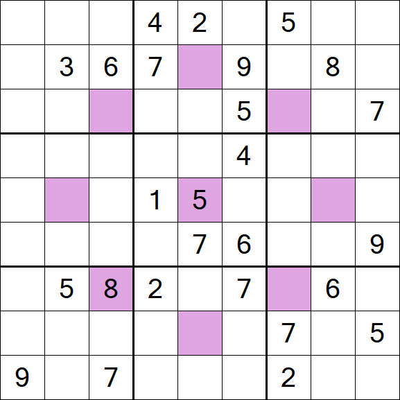 Asterisk Sudoku - Hard
