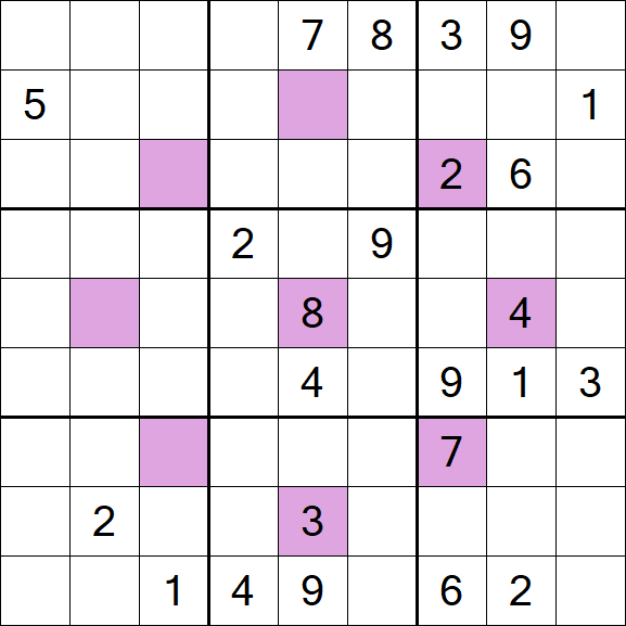 Asterisk Sudoku - Difícil