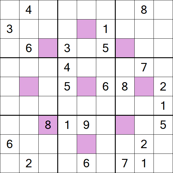 Asterisk Sudoku - Hard