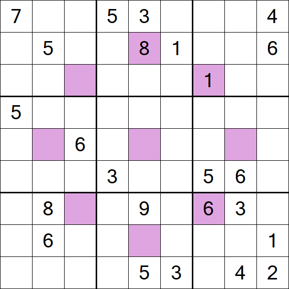 Asterisk Sudoku - Hard