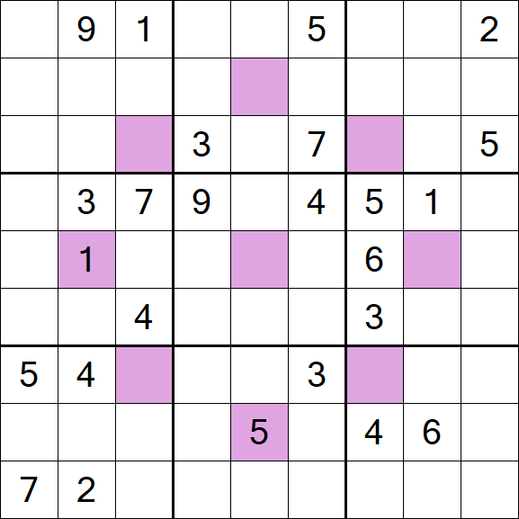 Asterisk Sudoku - Hard