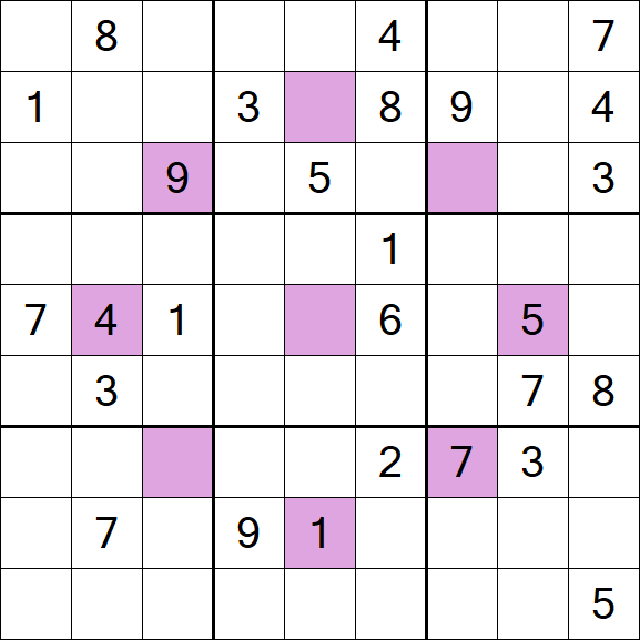 Asterisk Sudoku - Hard