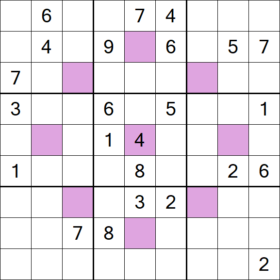 Asterisk Sudoku - Hard
