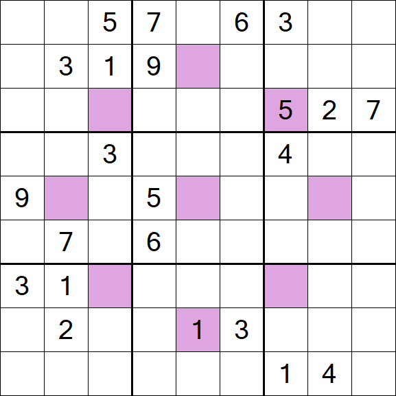 Asterisk Sudoku - Hard