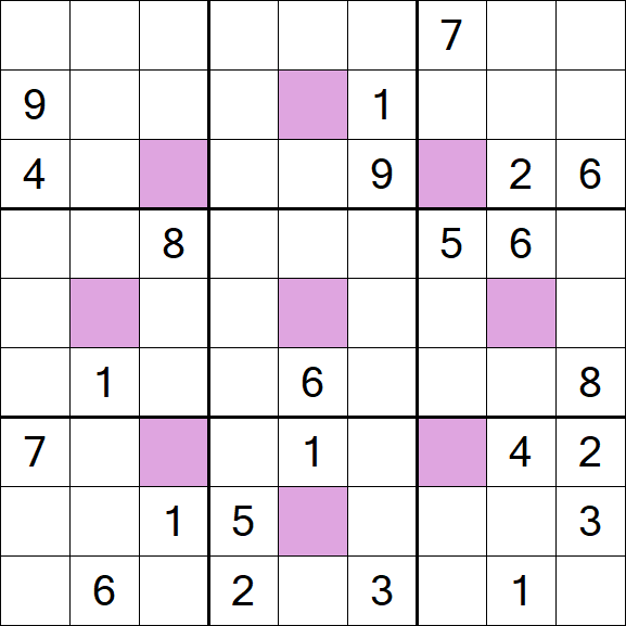 Asterisk Sudoku - Hard