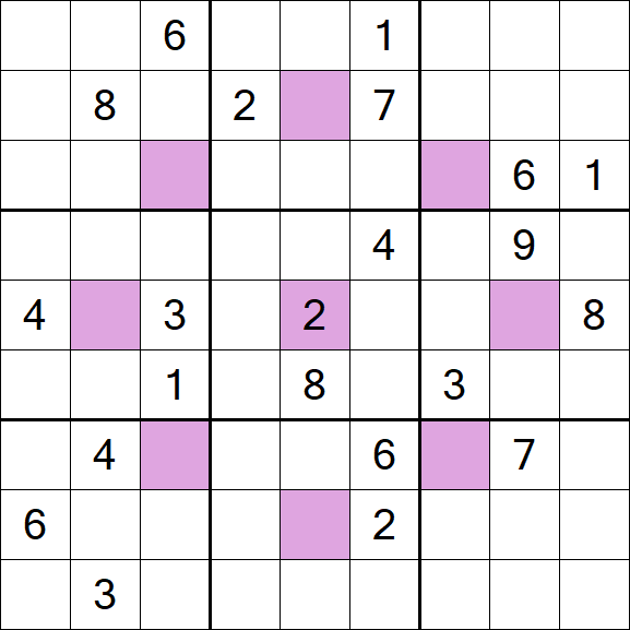 Asterisk Sudoku - Hard