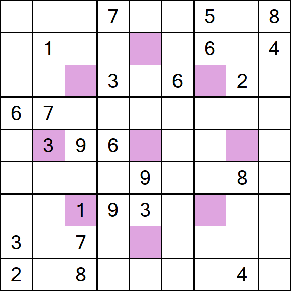 Asterisk Sudoku - Hard