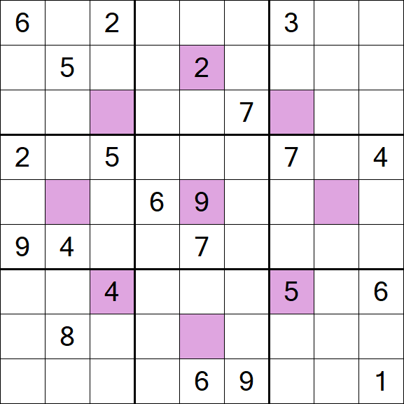 Asterisk Sudoku - Schwierig