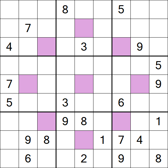 Asterisk Sudoku - Hard