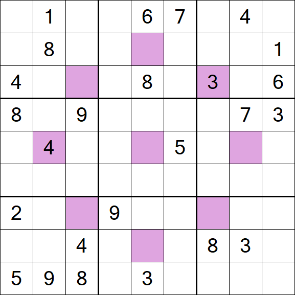 Asterisk Sudoku - Hard