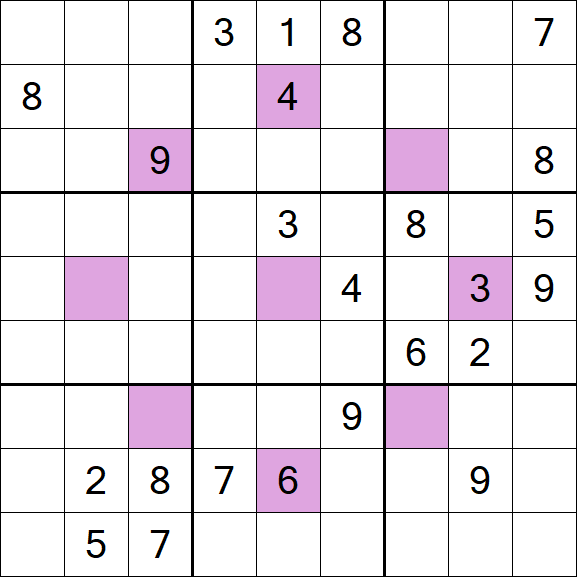 Asterisk Sudoku - Hard
