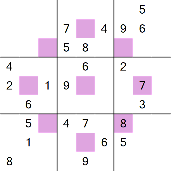 Asterisk Sudoku - Hard